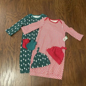 NWT 6-9 Months Little Wonders  Christmas Pajamas Bundle